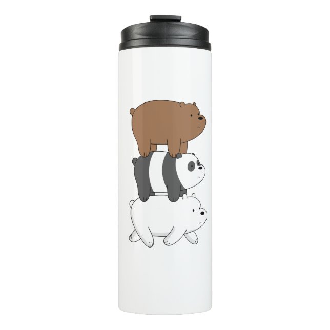 Termo We Bare Bears Stack Tumbler | Grizz panda&Oso Pola (Anverso)
