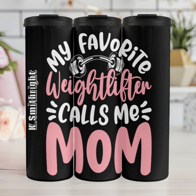 Termo Weightlifter me llama gráfica de mamá (Subido por el creador)