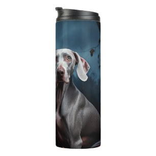 Termo Weimaraner Halloween de terror