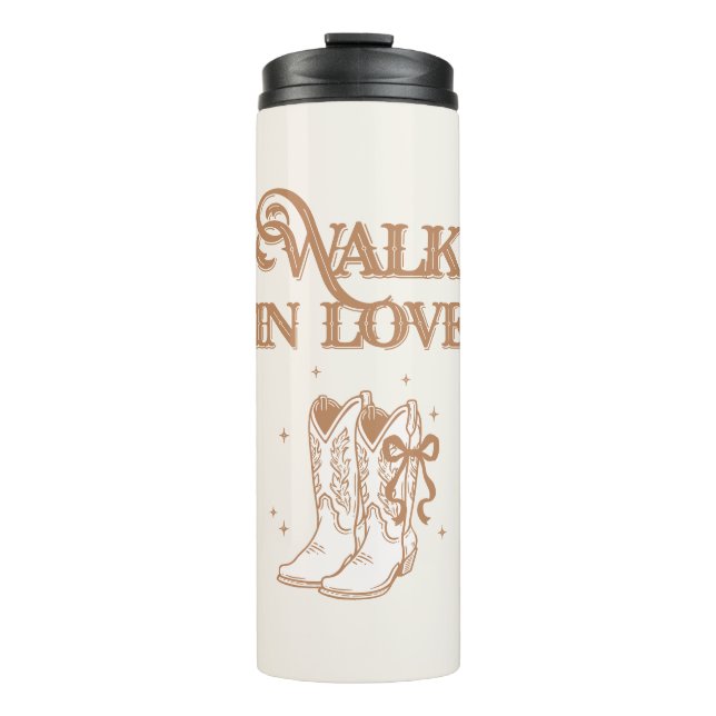 Termo Western Cowgirl Boots walk in love (Anverso)