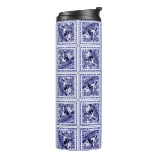 Termo Western Denim Blue Delft Tile - Thermal Tumbler