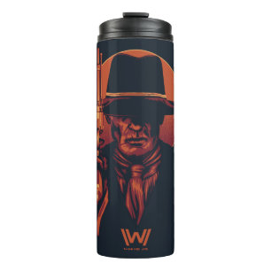 Termo Westworld   Hombre de negro con rebelión