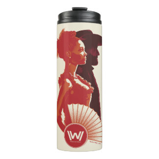 Termo Westworld | Retrato de plantilla de Maeve y Hector