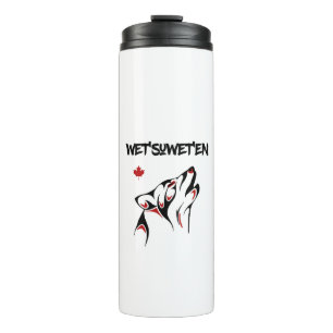 Termo Wet'suwet'en Howling Wolf Haida Style Tattoo Color