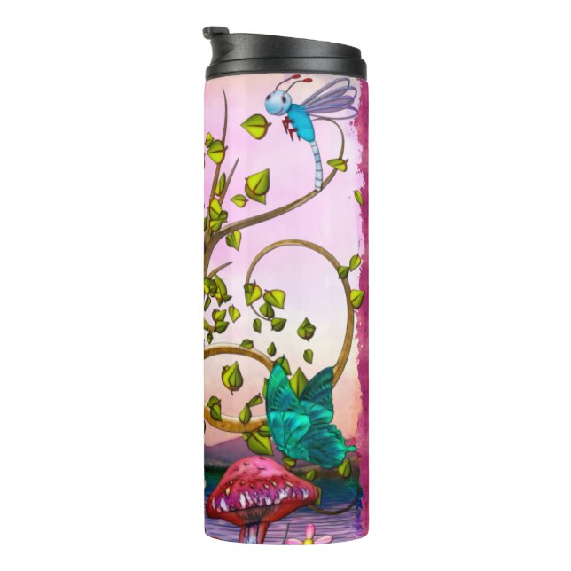 Termo Whimsey Gardens Fantasy Art (Rotado hacia la derecha)