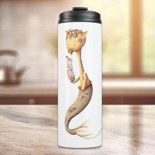 Termo Whimsical Mermaid Giraffe