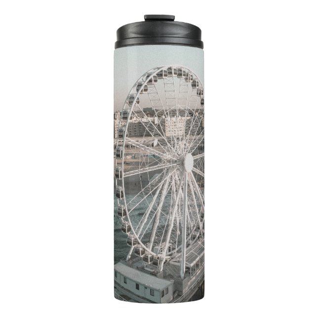 TERMO WHITE FERRIS WHEEL NEAR WATER (Anverso)