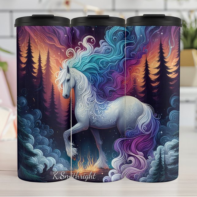 Termo White Horse Fire Forest Magic (Subido por el creador)