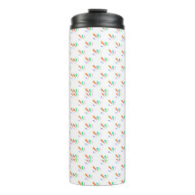 White travel mug with black lid 