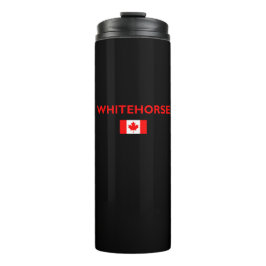 Termo Whitehorse Canadá Bandera Canadiense Color oscuro