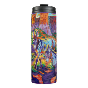 Termo Wild Bray burro donkey mustang desierto tumbler