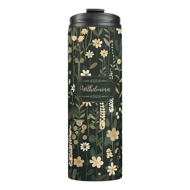Termo Wilhelmina Dark Daisy Floral (Anverso)