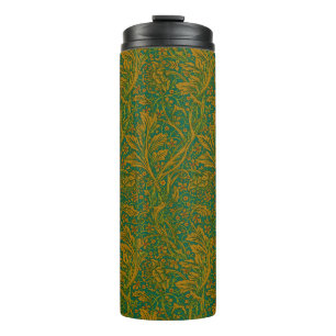 Termo William Morris Arcadia Patrón Floral Verde Dorado