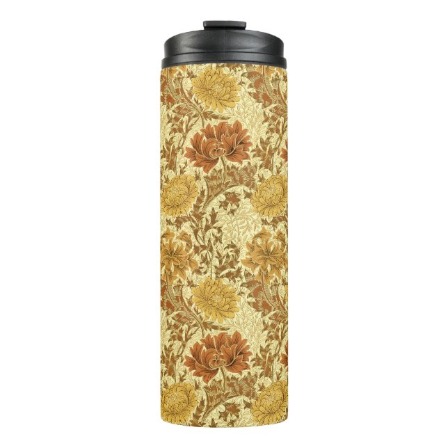 Termo William Morris Chrysanthemums, Mustard Gold (Anverso)