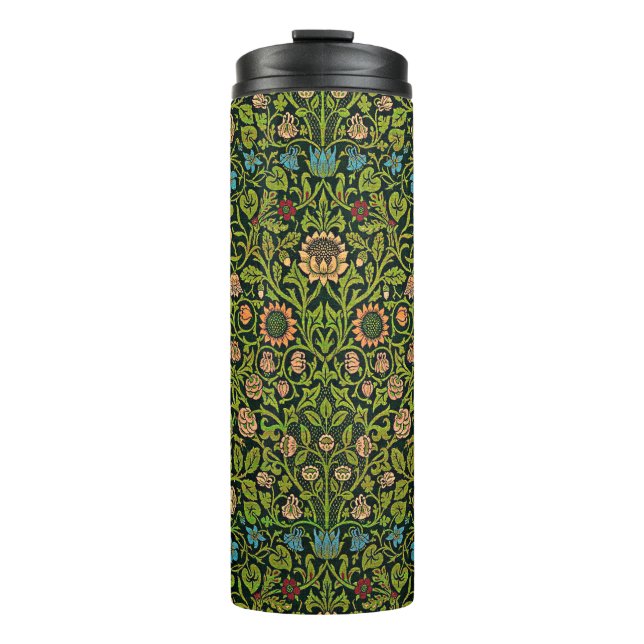 Termo William Morris - Columbina, verde oscuro, (Anverso)
