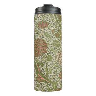 Termo William Morris Cray Sage Flor Floral Botánica