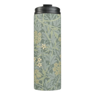 Termo William Morris Jasmine Azul Arte Botánico Verde