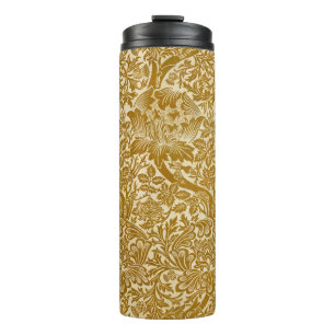 Termo William Morris Rosa y Thistle Floral Golden