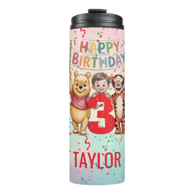 Termo Winnie the Pooh | Happy Birthday (Anverso)