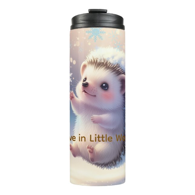 Termo Winter Fairy Hedgehogs  – Cute Snowflake  (Anverso)