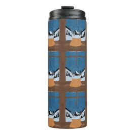 Termo Winter Insulated Bottle - Snow Globe by the Window