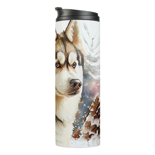 Termo Winter Scene Husky (Rotado hacia la derecha)