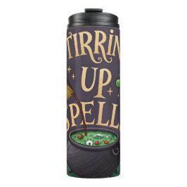 Termo Witchy Halloween Thermal Tumbler Stirring Up Spell