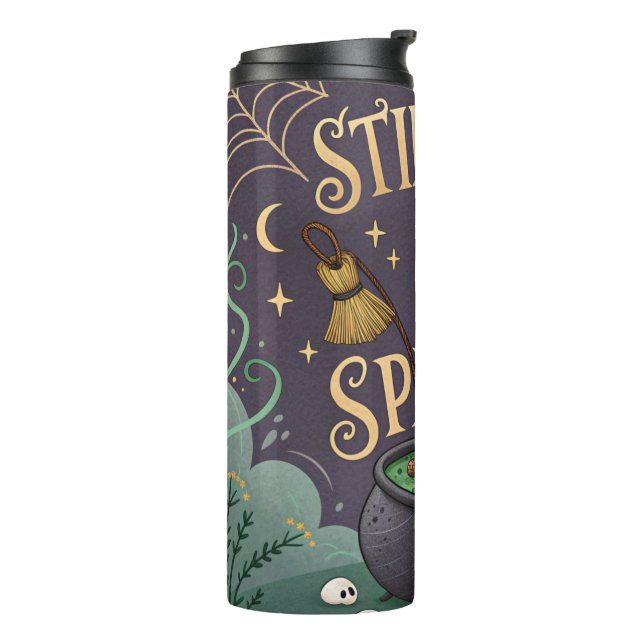 Termo Witchy Halloween Thermal Tumbler Stirring Up Spell (Rotado hacia la izquierda)