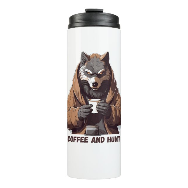 Termo Wolf Coffee And Hunt (Anverso)
