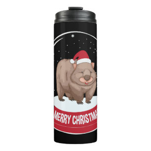 Termo Wombat Merry Christmas Snowball