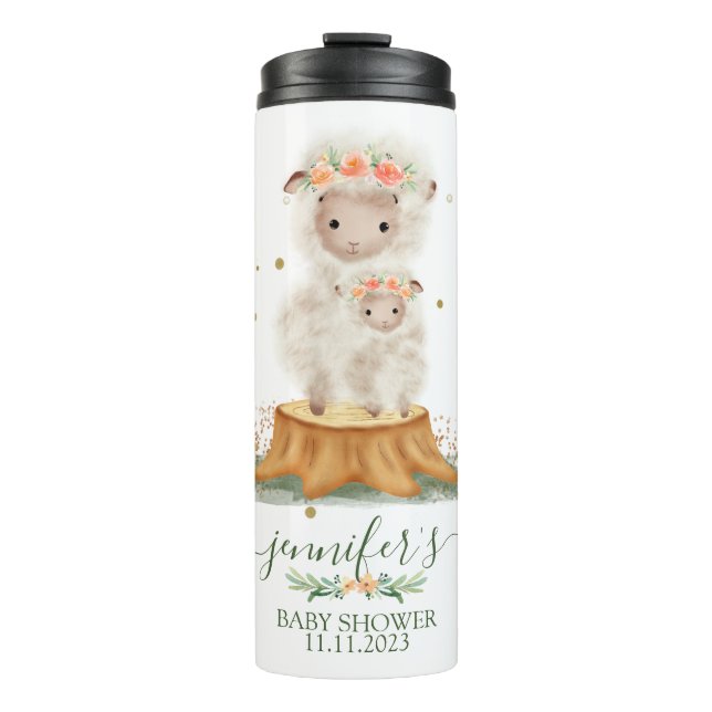 Termo Woodland Lamb Sheep Family Baby Girl (Anverso)