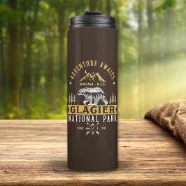 Termo Woodland View of Glacier National Park in Montana