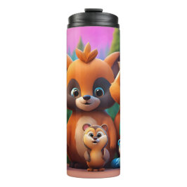 Termo Woodland Whimsy: Tumbler termal alegre