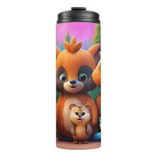 Termo Woodland Whimsy: Tumbler termal alegre