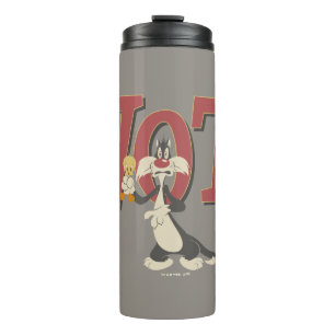 Termo "¡Wot!" SYLVESTER™ y TWEETY™ hipnotizados