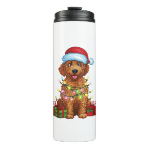 Termo Xmas Iluminación Santa Hat Ropa de recuperación de