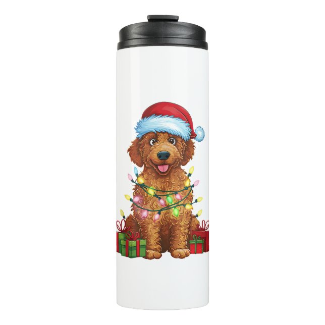 Termo Xmas Iluminación Santa Hat Ropa de recuperación de (Anverso)