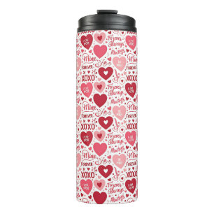 Termo XOXO & Siempre Mía Rosa y Rojo