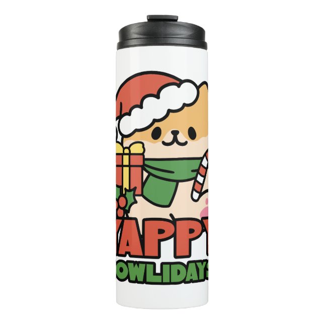 Termo Yappy Howlidays - Personalizado de perros Navidade (Anverso)