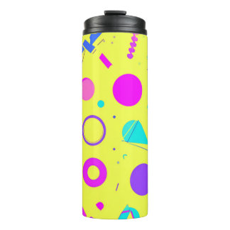 Termo Yellow Neon Memphis Geometric 80s Design