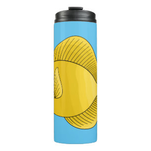 Termo Yellow tang fish cartoon illustration 