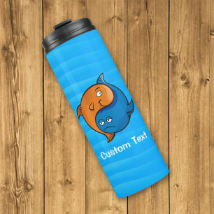 Termo Yin Yang Fish Personalizado Thermal Tumbler