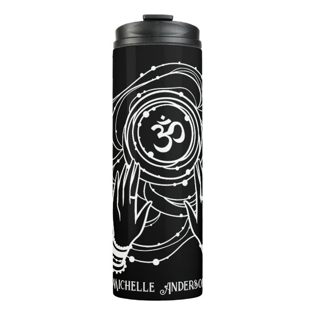 Termo Yoga Chakra Crown Mantra Thermal Tumbler (Anverso)
