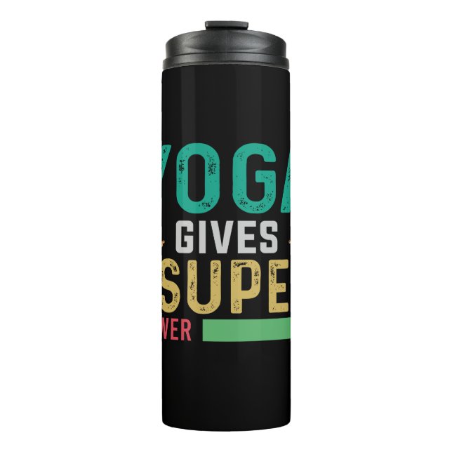 Termo Yoga Lover | El yoga te da un gran poder (Anverso)