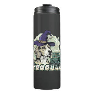 Termo Yooouuu Fantasmas Perro Beagle Sombrero de Bruja M