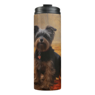 Termo Yorkipoo en Otoño Hojas Caídas Inspiran