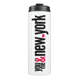 Termo You Me & New York Thermal Tumbler Romantic Travel