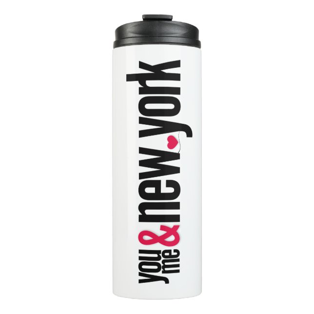 Termo You Me & New York Thermal Tumbler Romantic Travel  (Anverso)