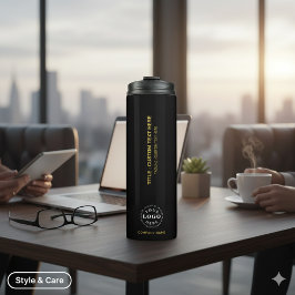 Termo Your Logo Custom Text Thermal Tumbler for Branding