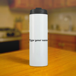 Termo Your Name on White Tumbler